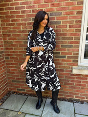 Monochrome Longline Hooded Shirt Brooklyn