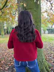 Wine Soft Knit Cardi Kesha