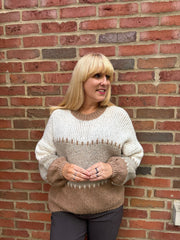 Camel Block Stitch Jumper Edie