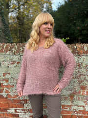 Pink Eyelash Knit Marilyn