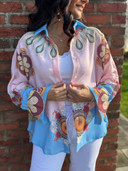 Pink Nucleus Printed Shirt Lucia