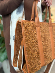 Tan Sherpa Tote Bag