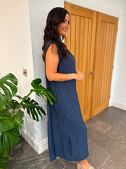 Navy Wide Leg Jumpsuit Kaylee