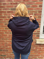 Navy Hooded Sweat Top Ada