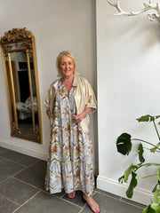 Multicolour Chevron Sleeveless Tiered Dress Mariah