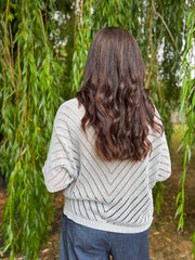 Grey Chevron Knit Anabelle