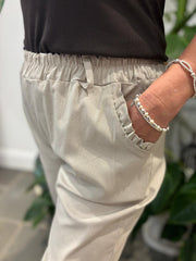 Stone Frill Pocket Trousers Sasha