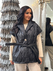Black Quilted Gilet Hollie