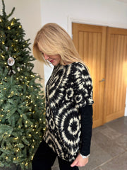 Black Tie Dye Knit Skylar