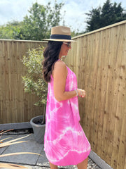 Lipstick Tie Dye Dress Krystal