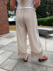 Stone Sequin Trim Trousers Astrid