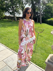 Pink Floral Lace Trim Set Kimberly