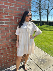 Stone Embroidered Ruffle Dress Taylor