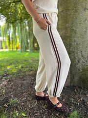Stone Two Stripe Co-Ord Nikki