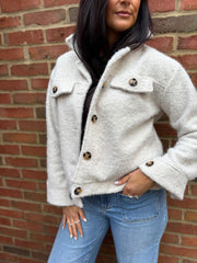 Stone Brushed Wool Jacket Lynda