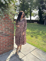 Wine Diamond Shimmer Dress Freya