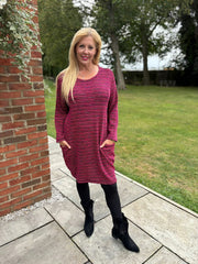 Lipstick Rainbow Pocket Dress Jennifer