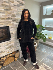 Black Chenille Trudie Set