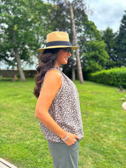 Mocha Leopard Top Tiana