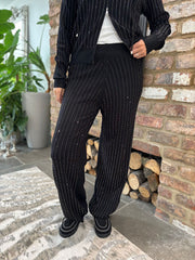 Black Diamante Two Piece Tracksuit Nina