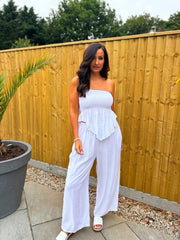 White Handkerchief Tube Set Tina