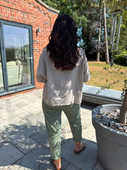 Khaki Polka Dot Trousers Marcia