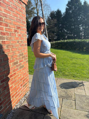 Denim Boho Tiered Skirt Co-Ord Frankie