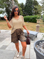 Gold Shimmer Loose Knit Giana