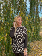 Chocolate Tie Dye Knit Skylar