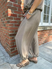 Mocha Cuffed Ashley Trousers
