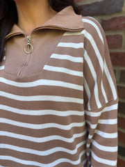 Camel Stripe Jumper Jane