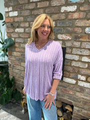 Lilac V Neck Top Sydney