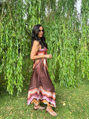Chocolate Marble Tide Dress Odette
