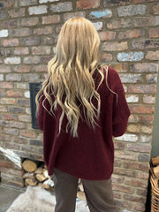 Wine Edge Top Edge Cardi Lynn