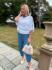 Denim Barrel Leg Joggers Clarice