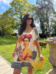 Frida kahlo Shimmer Dress Harriet