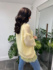 Lemon Two Piece V Neck Knit Eileen