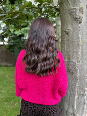 Lipstick Popcorn Knit Martha