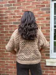 Mocha Cosy Diamond Knit Sofia