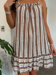 Chocolate Spots & Stripes Dress Trinity