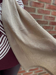 Gold Shimmer Knit Scarf