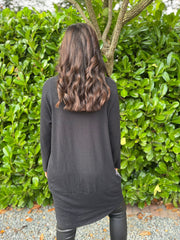 Black Printed Dress Clara