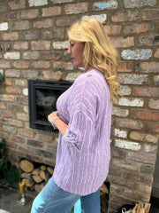 Lilac V Neck Top Sydney