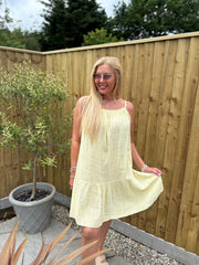 Lemon Striped Sun Dress Danielle