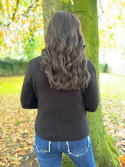 Black Soft Knit Cardi Kesha