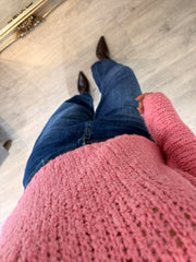 Pink Popcorn Knit Martha