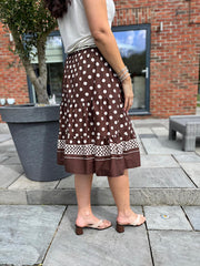 Chocolate Polka Dot Skirt Bailey