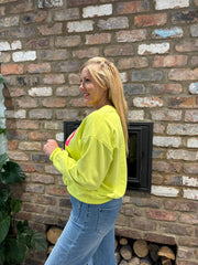 Lime Premium Cotton Soho Sweatshirt Debbie