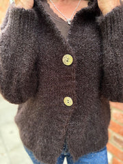 Chocolate Shimmer Hooded Cardi Trisha