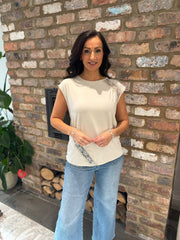 Stone Lace Detail Top Amanda